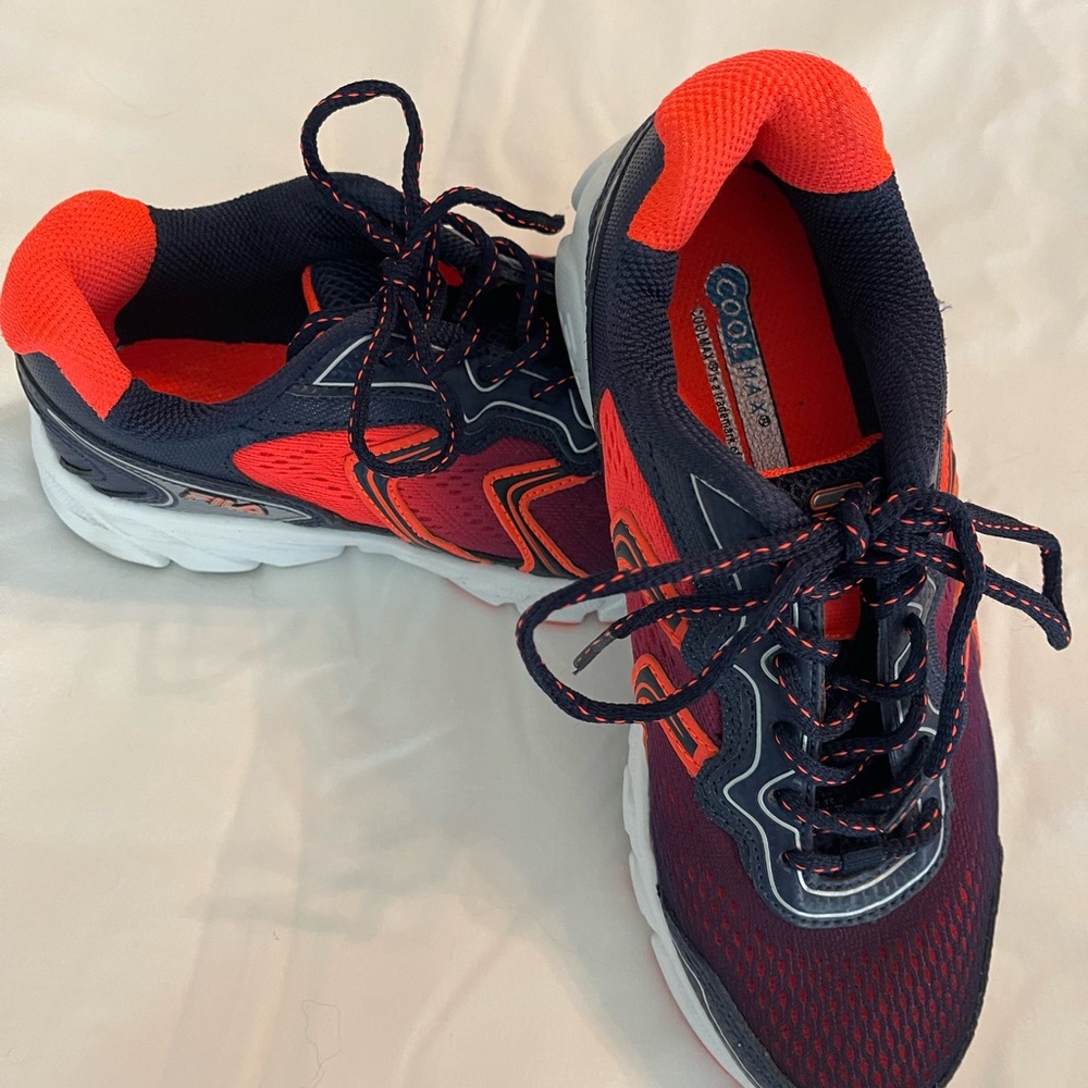 Fila Red and Navy Athletic Shoes